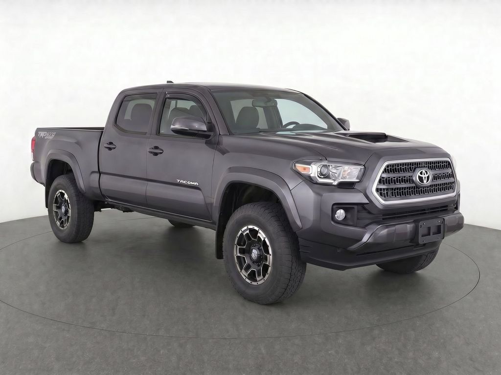 Magnetic Gray Metallic 2017 Toyota Tacoma Pickup Truck Four-Wheel Drive 6-Speed Manual