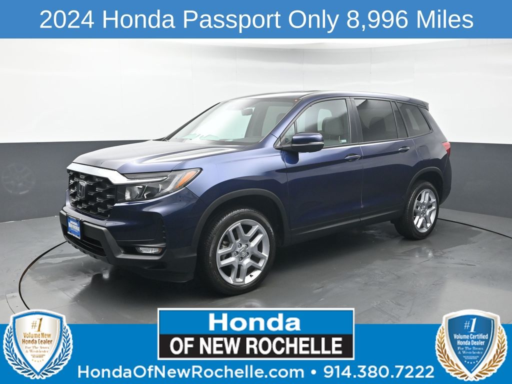 Black (Obsidian Blue Pearl) 2024 Honda Passport EX-L AWD SUV / Crossover All-Wheel Drive 9-Speed Automatic