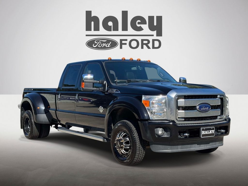 Shadow Black 2016 Ford F-350 Super Duty Platinum Crew Cab LB DRW 4WD Pickup Truck Four-Wheel Drive 6-Speed Automatic