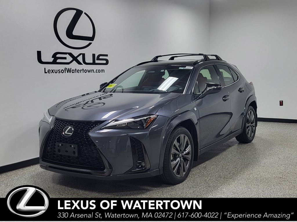 Cloudburst Gray with Obsidian Roof 2025 Lexus UX Hybrid SUV / Crossover All-Wheel Drive Continuously Variable Transmission