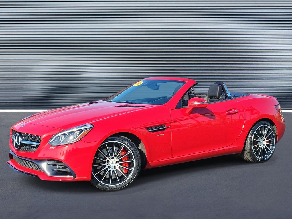 Red 2017 Mercedes-Benz SLC AMG SLC 43 Convertible Rear-Wheel Drive 9-Speed Automatic