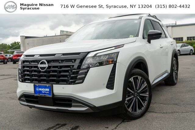 2026 Nissan Pathfinder Platinum White at John Sisson Motors