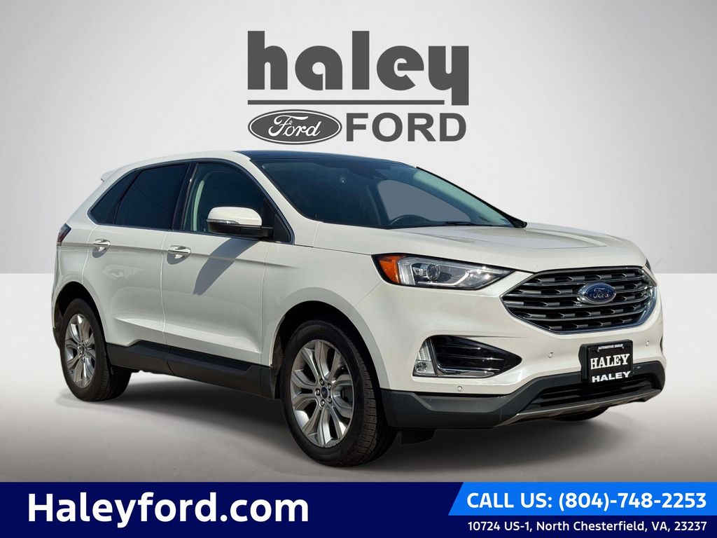White Metallic 2021 Ford Edge SUV / Crossover All-Wheel Drive 8-Speed Automatic