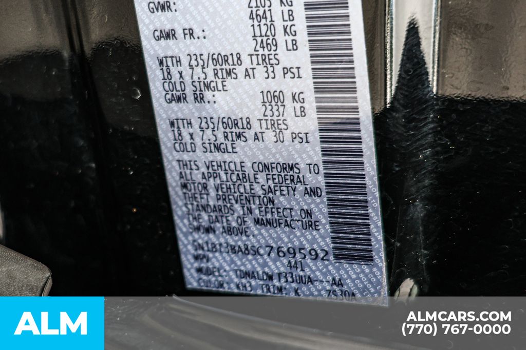 Used 2025 Black Nissan SV image 58
