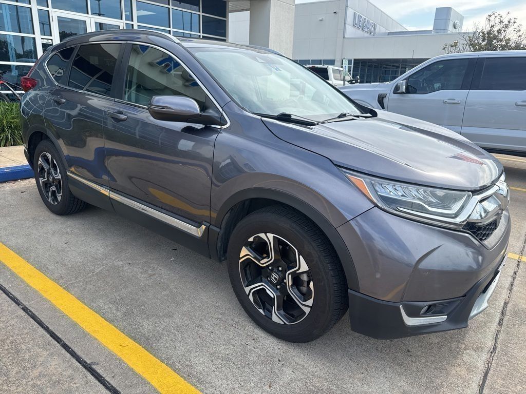 Gray 2018 Honda CR-V Touring FWD SUV / Crossover Front-Wheel Drive Continuously Variable Transmission