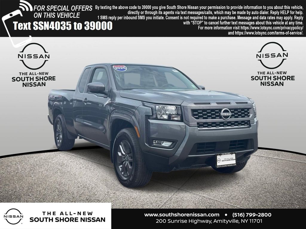 Gray (Gun Metallic) 2025 Nissan Frontier SV King Cab RWD Pickup Truck 4X2 9-Speed Automatic Overdrive