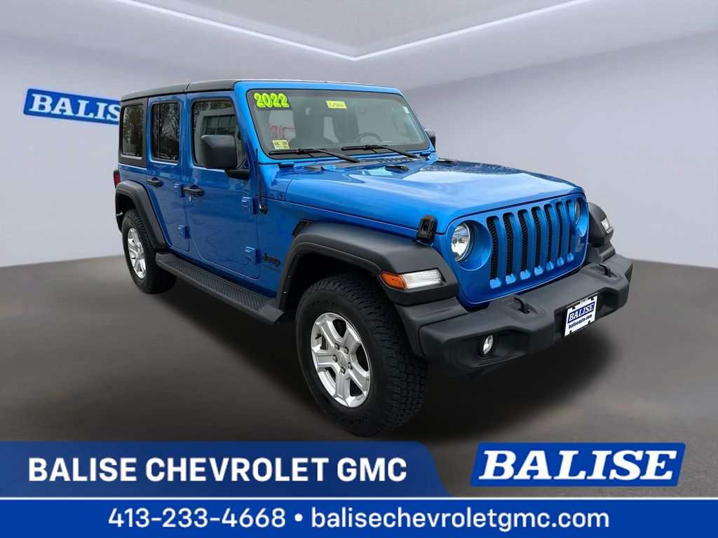 Hydro Blue Pearlcoat 2022 Jeep Wrangler SUV / Crossover Four-Wheel Drive 8-Speed Automatic