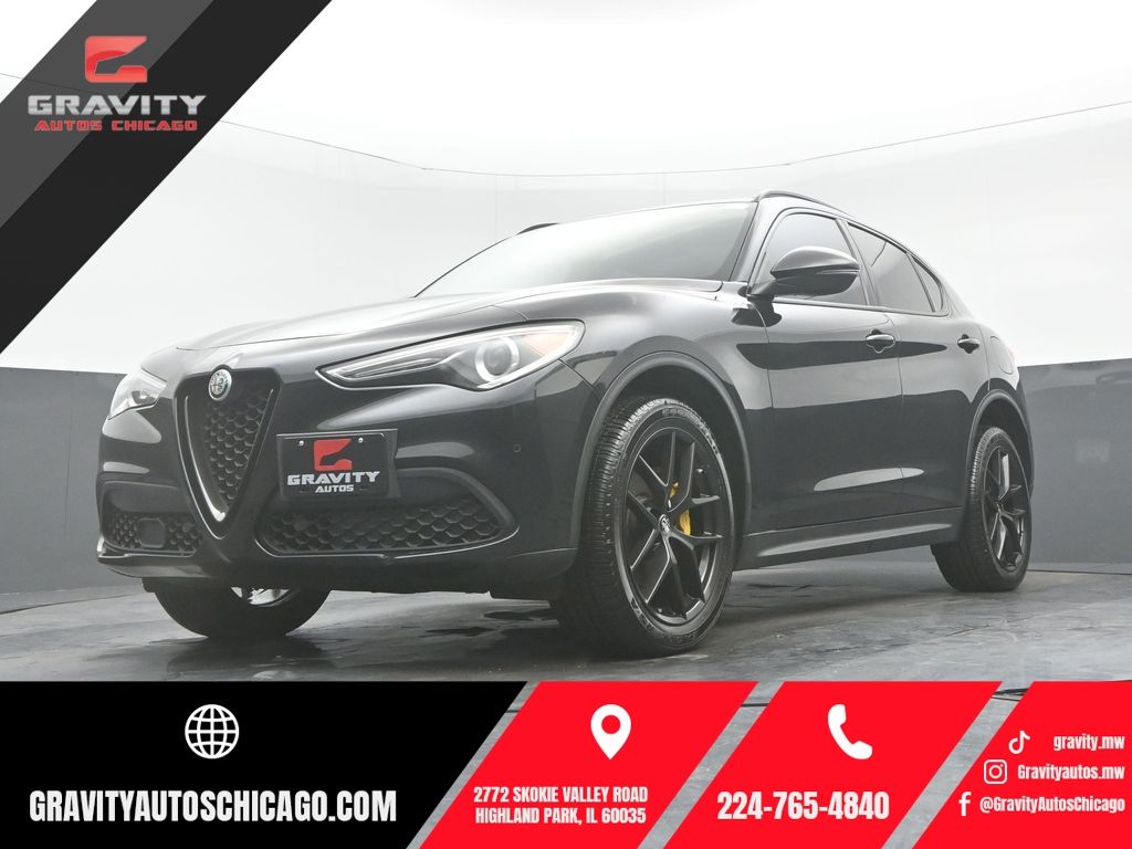 Vulcano Black Metallic 2020 Alfa Romeo Stelvio SUV / Crossover All-Wheel Drive 8-Speed Automatic
