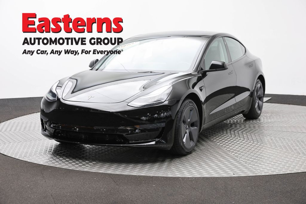 Black 2023 Tesla Model 3 Sedan Rear-Wheel Drive 1-Speed Automatic