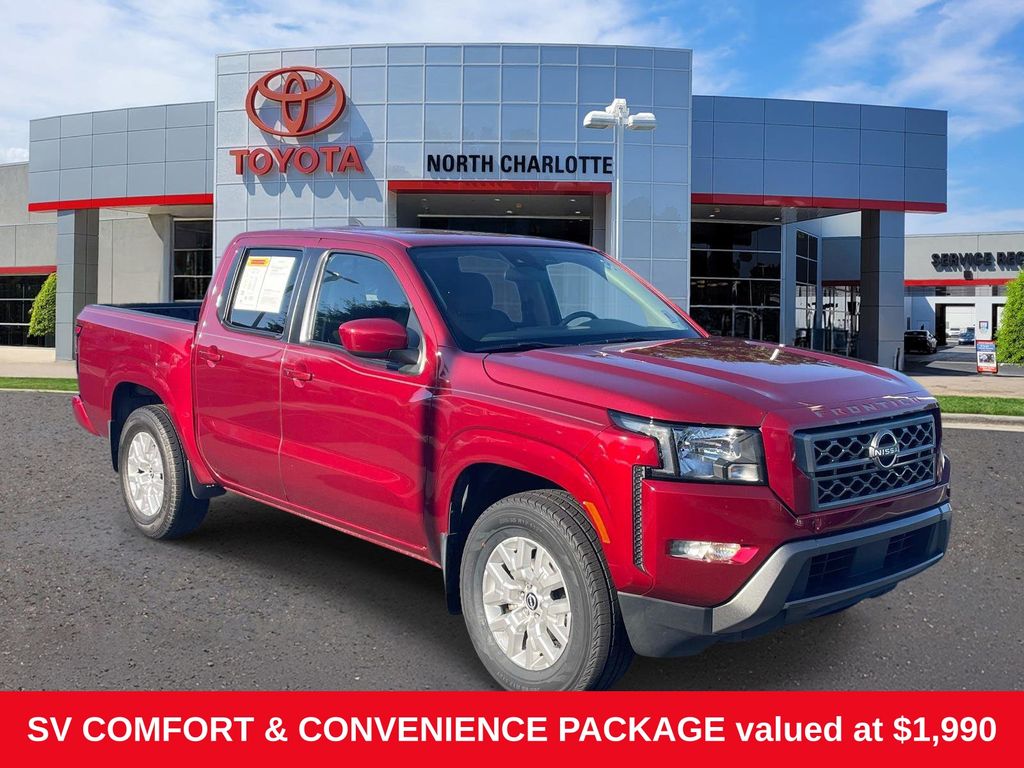 Cardinal Red Tricoat 2022 Nissan Frontier Pickup Truck 4X2 9-Speed Automatic