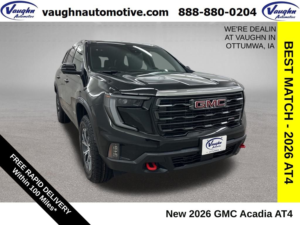 Black (Ebony Twilight Metallic) 2026 GMC Acadia AT4 AWD SUV / Crossover Four-Wheel Drive 8-Speed Automatic