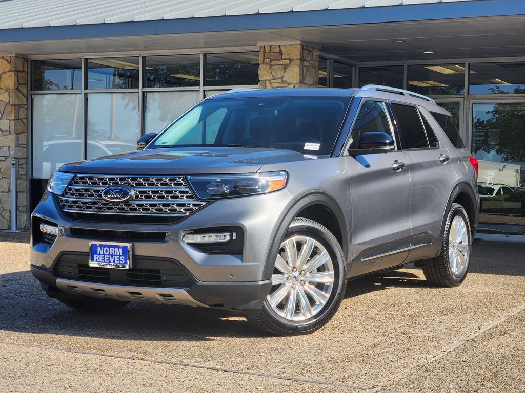 Gray Metallic 2021 Ford Explorer Hybrid SUV / Crossover All-Wheel Drive Automatic