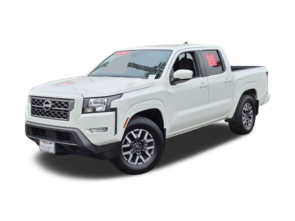 Glacier White 2023 Nissan Frontier Pickup Truck 4X2 9-Speed Automatic
