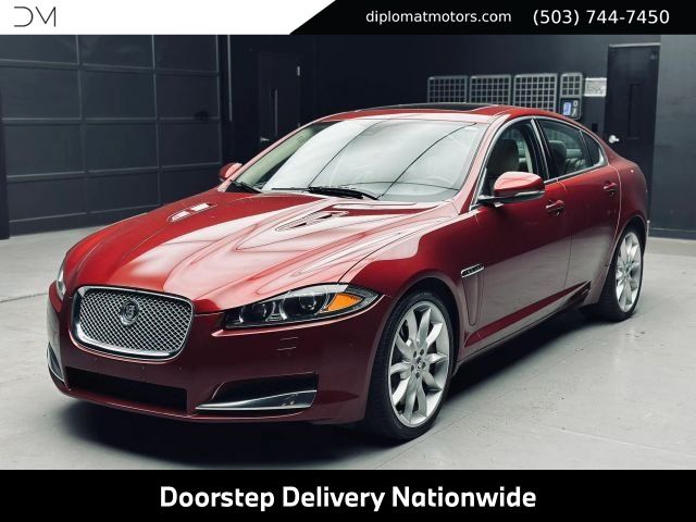 Red 2013 Jaguar XF Sedan Rear-Wheel Drive 8-Speed Automatic