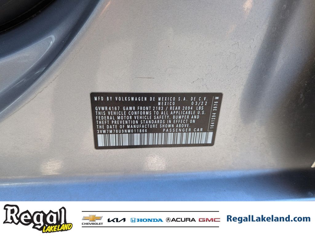 used 2022 Volkswagen Jetta car, priced at $15,593