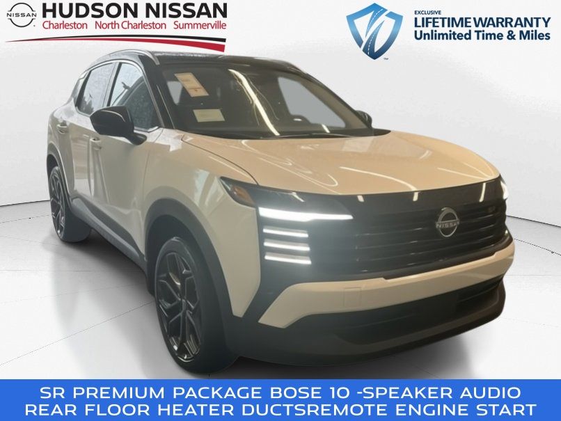 2025 Aspen White Tricoat/Super Black Nissan Kicks SR SUV