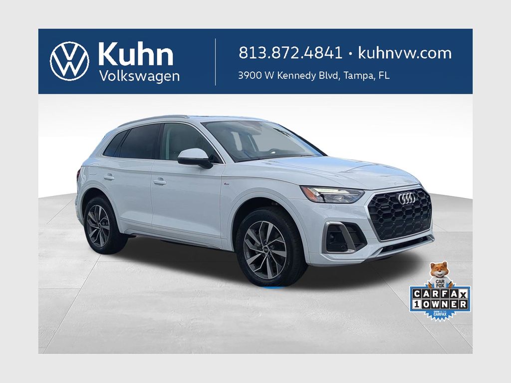 Glacier White Metallic 2023 Audi Q5 SUV / Crossover All-Wheel Drive 7-Speed Automatic