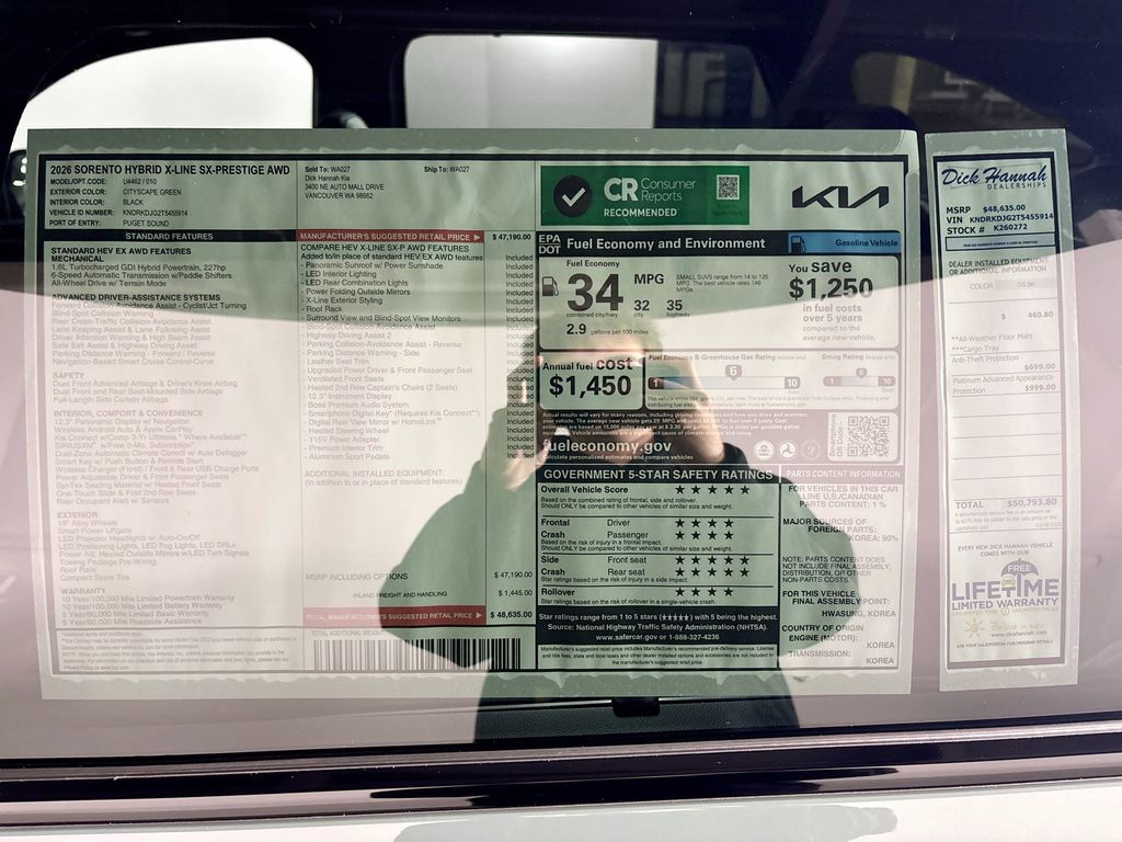 2026 Kia Sorento Hybrid X-Line SX Prestige