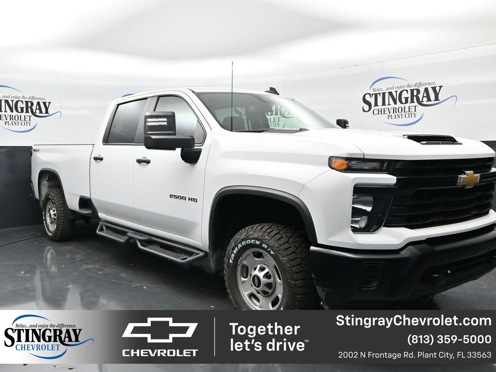 Summit White 2025 Chevrolet Silverado 2500HD Pickup Truck Four-Wheel Drive Automatic
