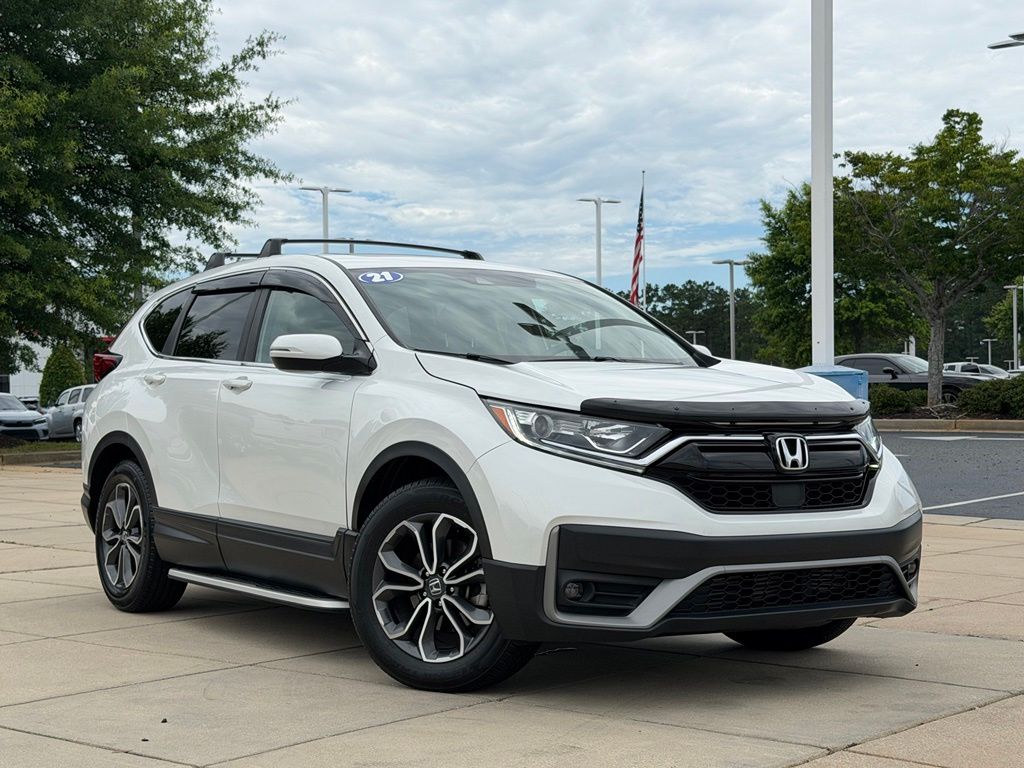 Platinum White Pearl 2021 Honda CR-V EX-L FWD SUV / Crossover Front-Wheel Drive Continuously Variable Transmission