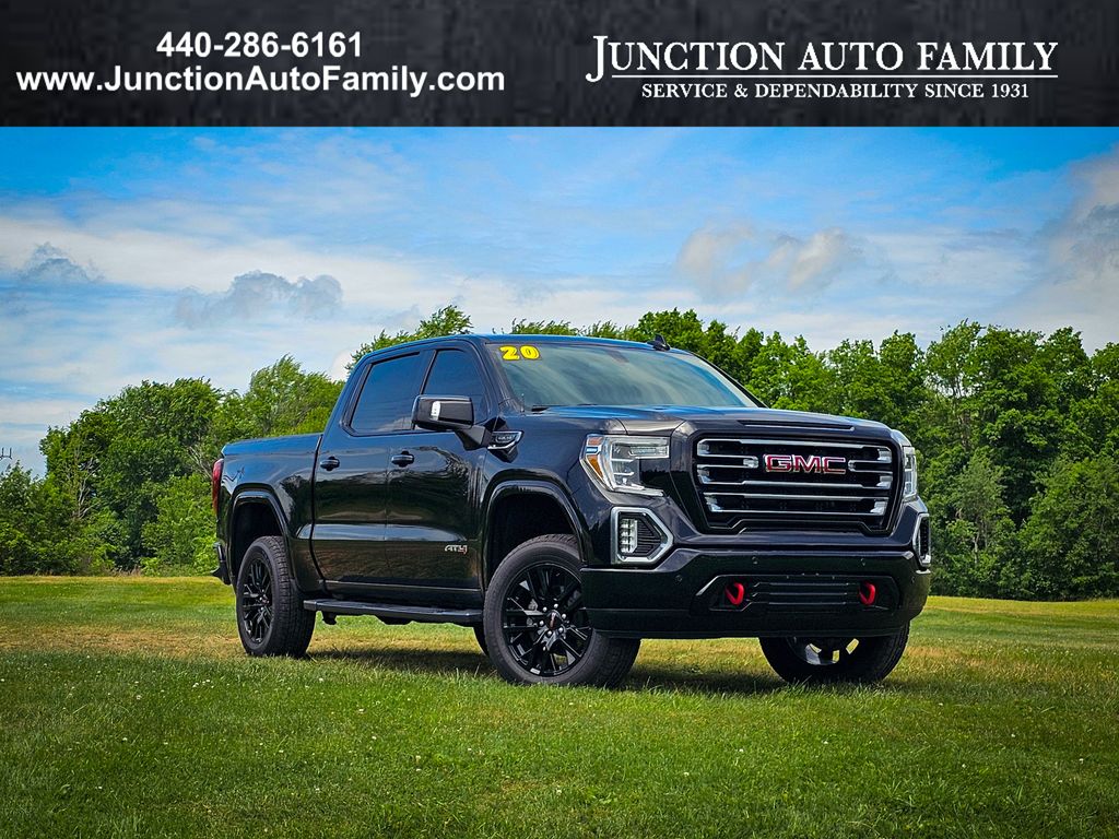 Onyx Black 2020 GMC Sierra 1500 AT4 Crew Cab 4WD Pickup Truck Four-Wheel Drive Automatic