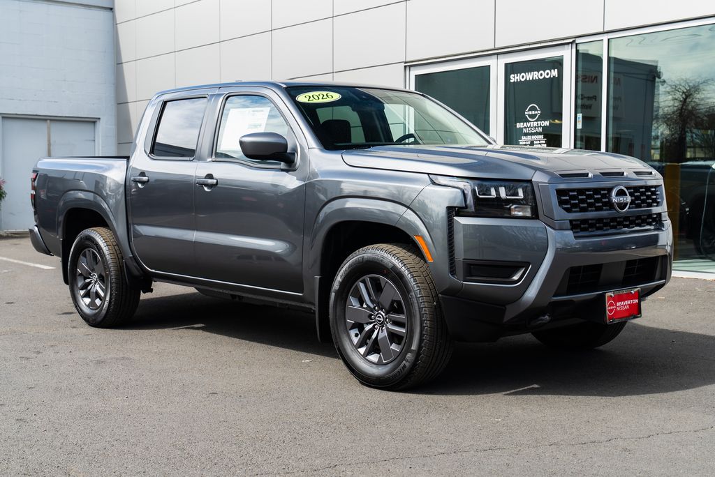 Gray (Gun Metallic) 2026 Nissan Frontier Pickup Truck Four-Wheel Drive 9-Speed Automatic Overdrive