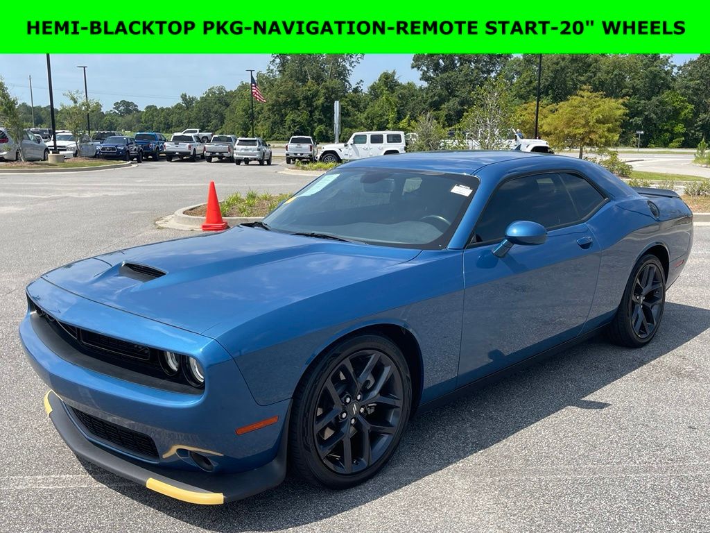 Blue (Frostbite) 2023 Dodge Challenger Coupe Rear-Wheel Drive 8-Speed Automatic