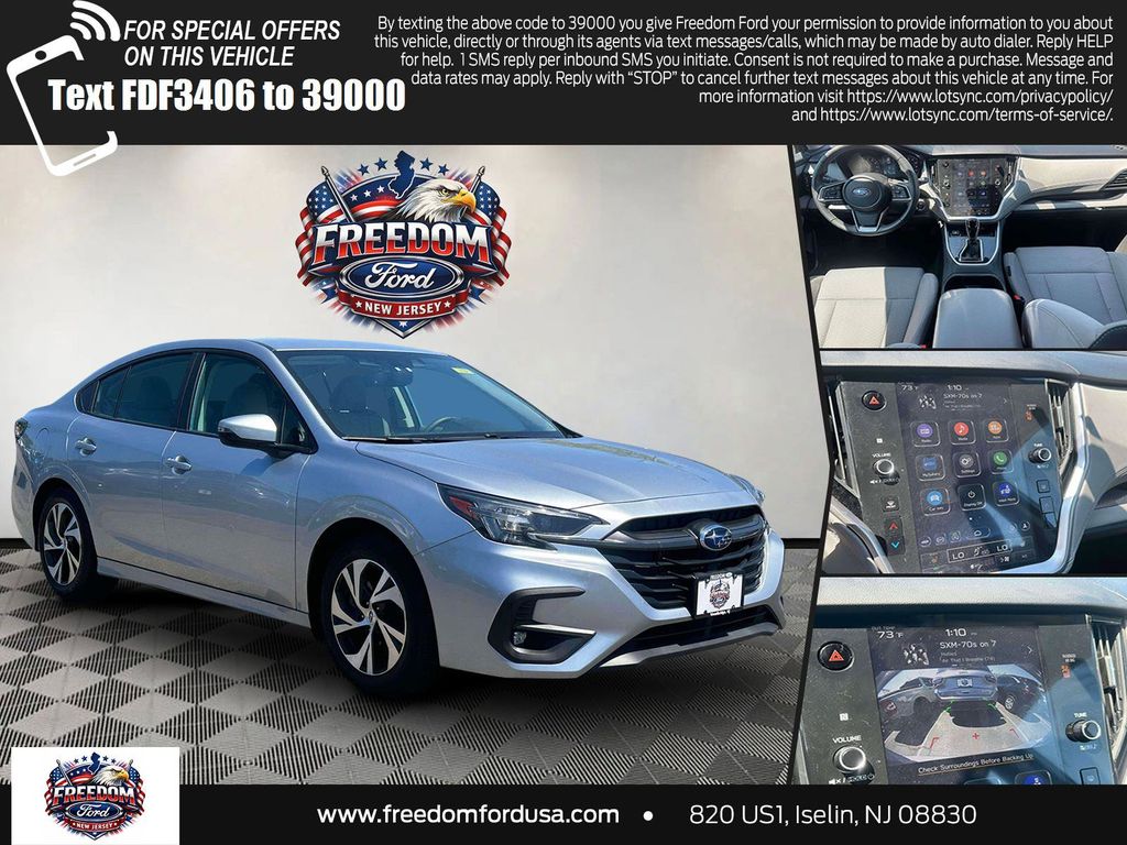 Ice Silver Metallic 2024 Subaru Legacy Sedan All-Wheel Drive Continuously Variable Transmission