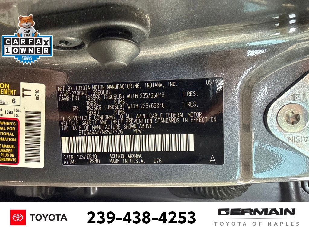 Used 2021 Gray Toyota XLE image 24