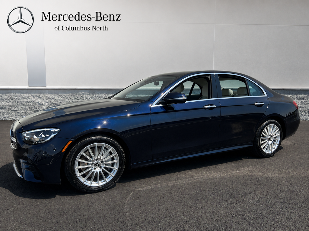 Nautical Blue Metallic 2023 Mercedes-Benz E-Class Sedan All-Wheel Drive 9-Speed Automatic