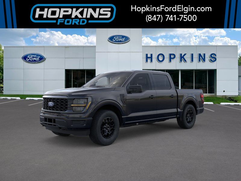 Black Metallic 2026 Ford F-150 STX 4dr SuperCrew 4WD Pickup Truck Four-Wheel Drive Automatic