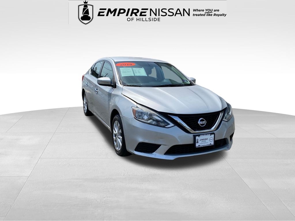Brilliant Silver Metallic 2018 Nissan Sentra SV FWD Sedan Front-Wheel Drive Continuously Variable Transmission