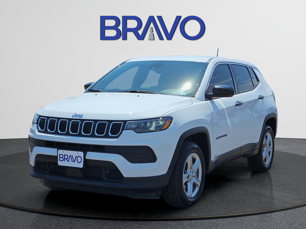 Bright White Clearcoat 2023 Jeep Compass SUV / Crossover Four-Wheel Drive 8-Speed Automatic