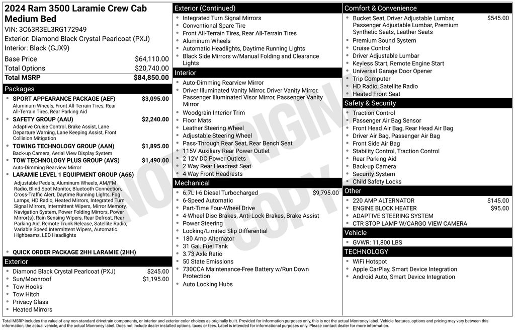 Used Car 2024 Ram 3500  Laramie For Sale Under $80,000 In Austin, Texas