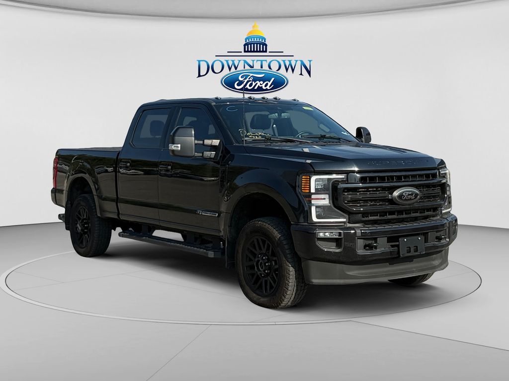 Black 2022 Ford F-250 Super Duty Pickup Truck Four-Wheel Drive Automatic
