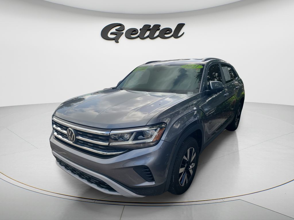 Platinum Gray Metallic 2021 Volkswagen Atlas Cross Sport SUV / Crossover Front-Wheel Drive 8-Speed Automatic