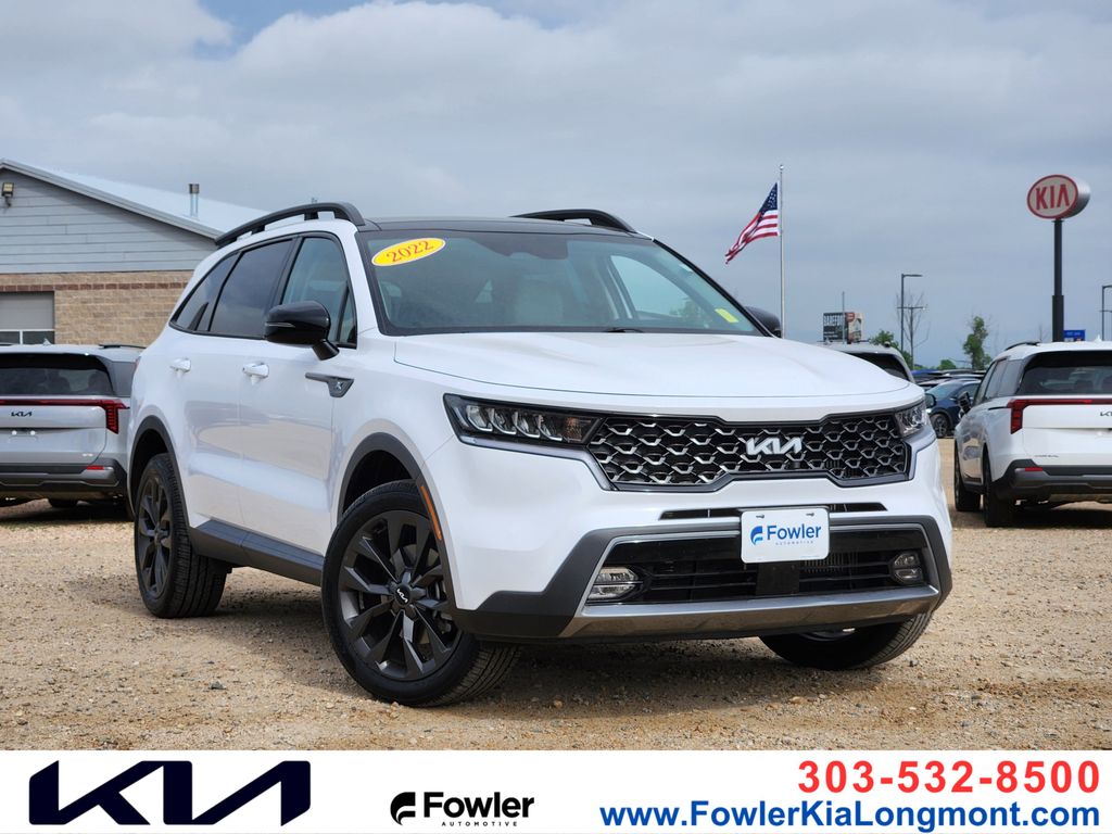 Glacial White Pearl 2022 Kia Sorento X-Line EX AWD SUV / Crossover All-Wheel Drive 8-Speed Dual Clutch