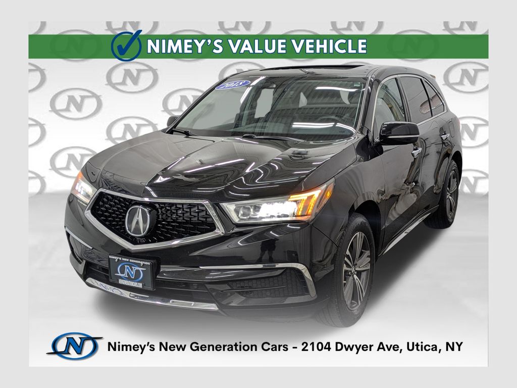 Black Copper Pearl 2018 Acura MDX SUV / Crossover All-Wheel Drive 9-Speed Automatic