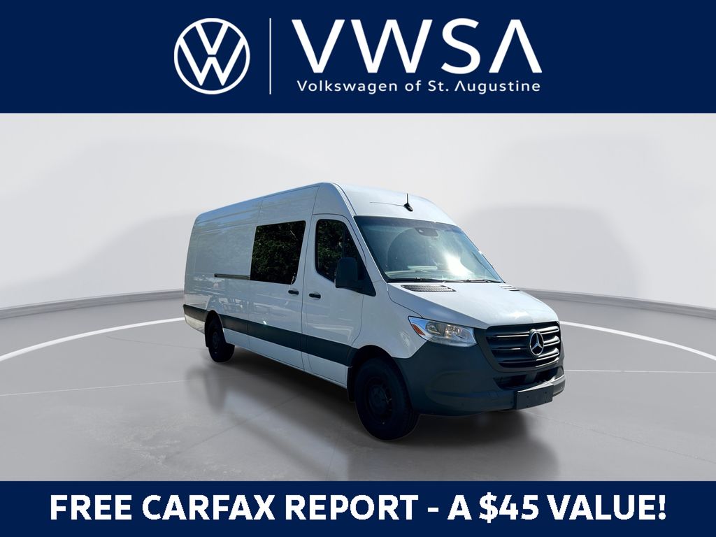 Arctic White 2024 Mercedes-Benz Sprinter Cargo 2500 170 High Roof Extended RWD Van Rear-Wheel Drive 9-Speed Automatic