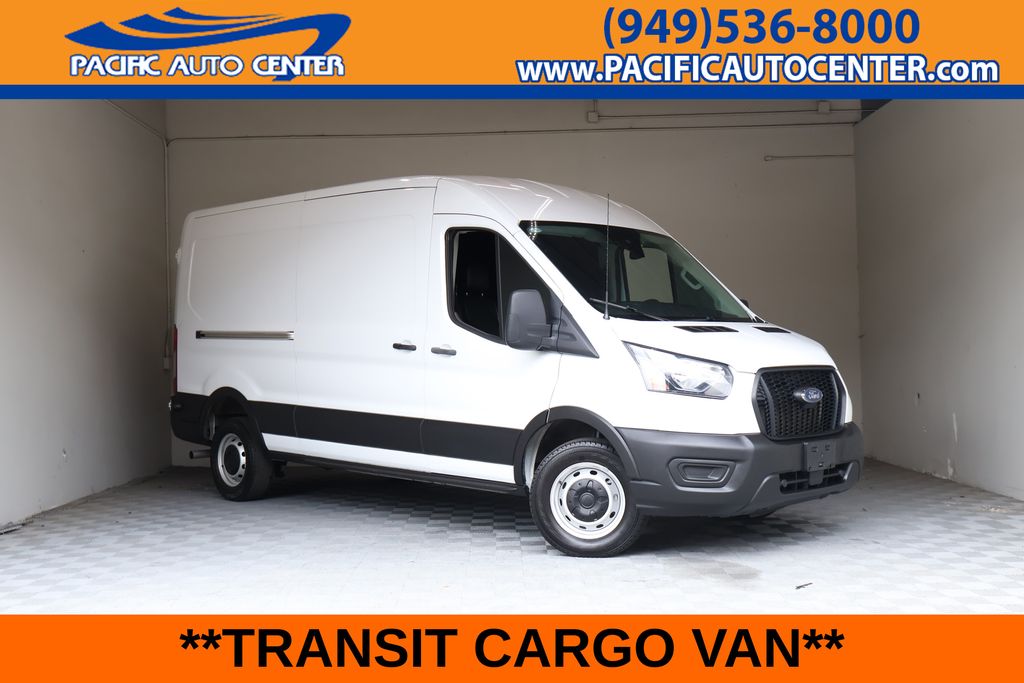 Oxford White 2024 Ford Transit Cargo Van Rear-Wheel Drive 