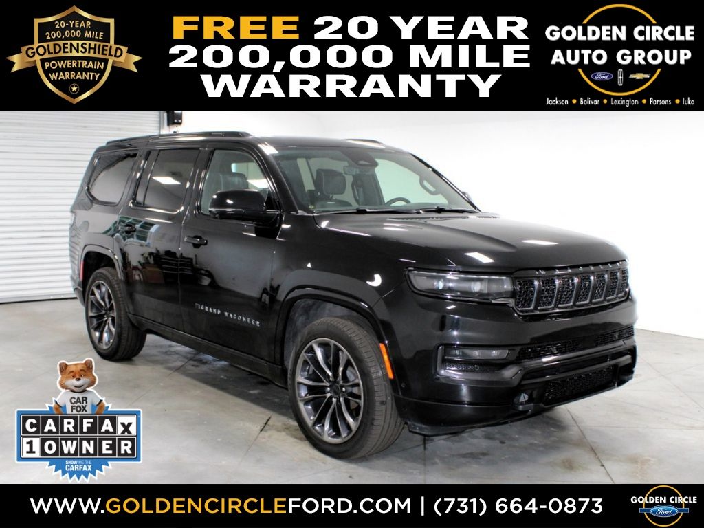 Diamond Black Crystal Pearlcoat 2025 Jeep Grand Wagoneer SUV / Crossover Four-Wheel Drive 8-Speed Automatic