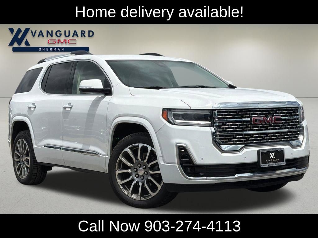 Summit White 2023 GMC Acadia Denali FWD SUV / Crossover Front-Wheel Drive 9-Speed Automatic
