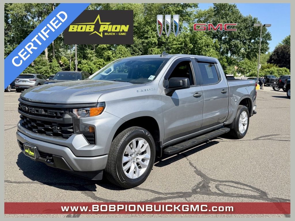 Sterling Gray Metallic 2023 Chevrolet Silverado 1500 Pickup Truck Four-Wheel Drive 8-Speed Automatic