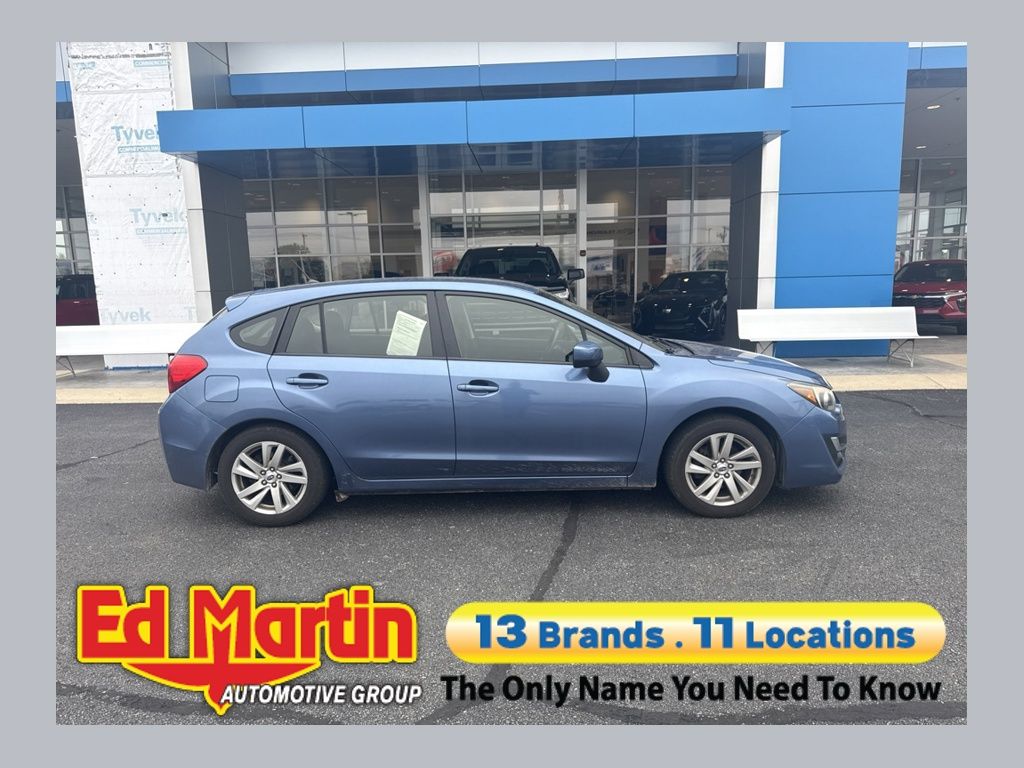 Quartz Blue 2016 Subaru Impreza Hatchback All-Wheel Drive Continuously Variable Transmission