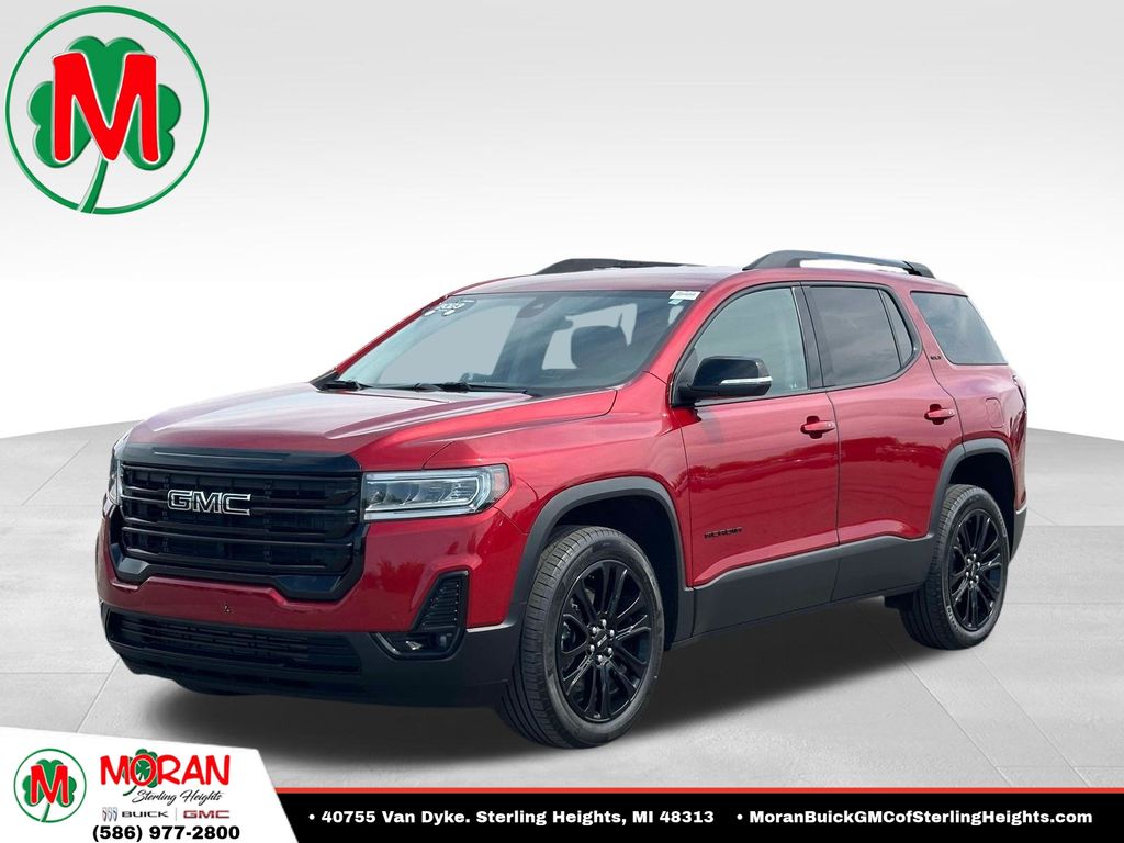 Volcanic Red 2023 GMC Acadia SUV / Crossover Front-Wheel Drive 9-Speed Automatic