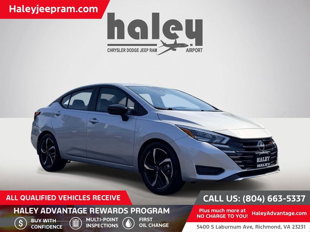 Brilliant Silver Metallic 2024 Nissan Versa Sedan Front-Wheel Drive Continuously Variable Transmission