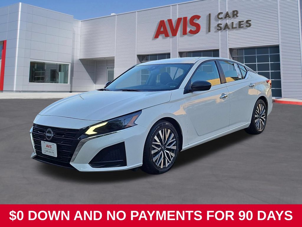 Glacier White 2025 Nissan Altima Sedan Front-Wheel Drive Continuously Variable Transmission