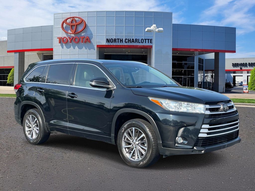 Midnight Black Metallic 2018 Toyota Highlander SUV / Crossover Front-Wheel Drive 8-Speed Automatic
