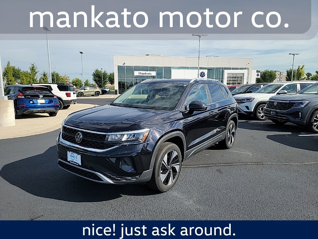 Deep Black Pearl 2024 Volkswagen Taos SUV / Crossover All-Wheel Drive 7-Speed Dual Clutch