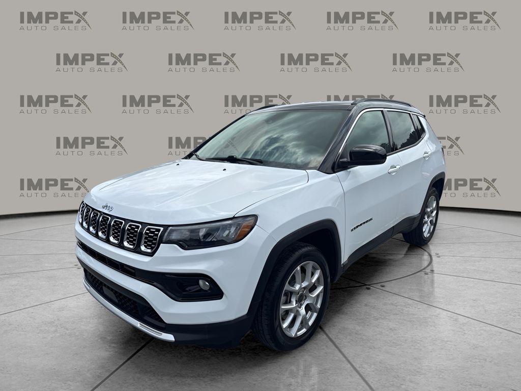 Bright White Clearcoat 2025 Jeep Compass Limited 4WD SUV / Crossover Four-Wheel Drive 8-Speed Automatic